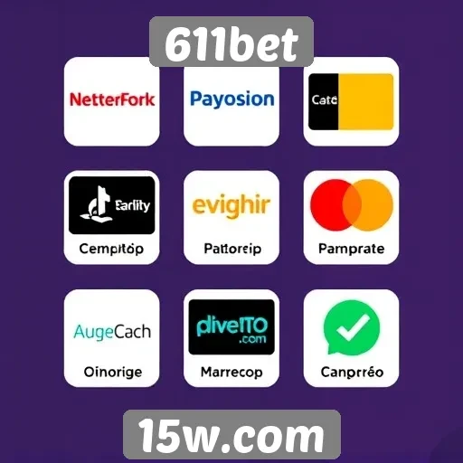 Métodos de pagamento disponíveis na plataforma 611bet